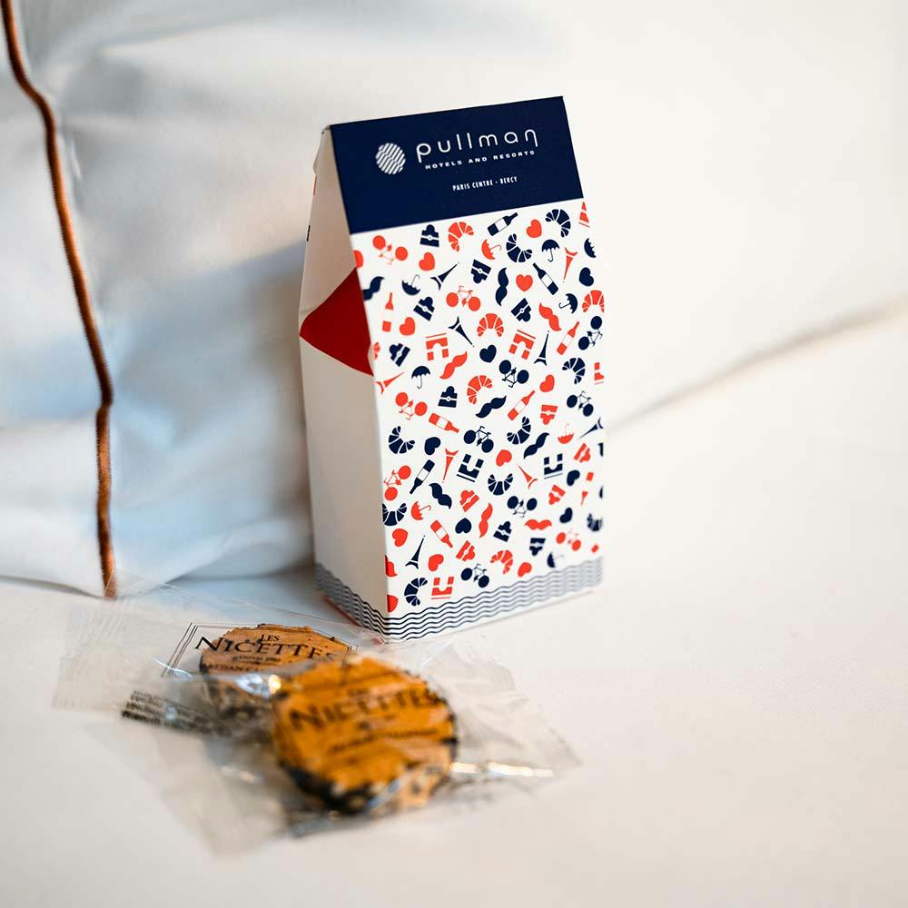 Photo du packaging Etui personnalisée par un hôtel